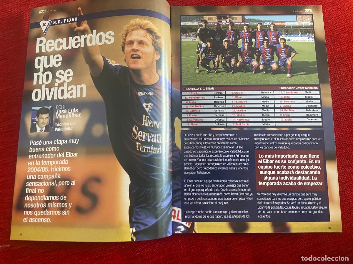 Coleccionismo deportivo: REVISTA NUESTRO CADIZ PROGRAMA OFICIAL # 4 (7-10-2007) CADIZ EIBAR - Foto 3