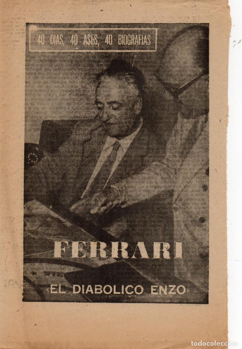 Coleccionismo deportivo: Coleccionable de Marca a&ntilde;os 60 Enzo Ferrari - Foto 1