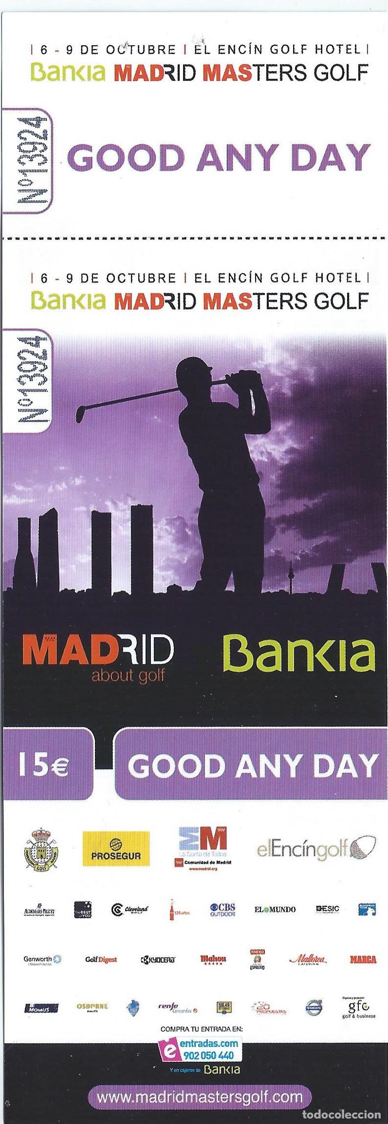 Coleccionismo deportivo: Madrid Masters Golf - Bankia - El Enc&iacute;n Golf Hotel (2011) - Foto 1