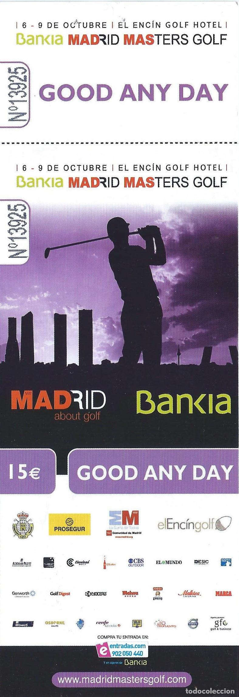 Coleccionismo deportivo: Madrid Masters Golf - Bankia - El Enc&iacute;n Golf Hotel (2011) - Foto 1