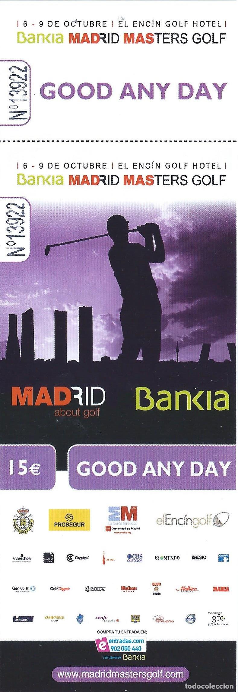 Coleccionismo deportivo: Madrid Masters Golf - Bankia - El Enc&iacute;n Golf Hotel (2011) - Foto 1