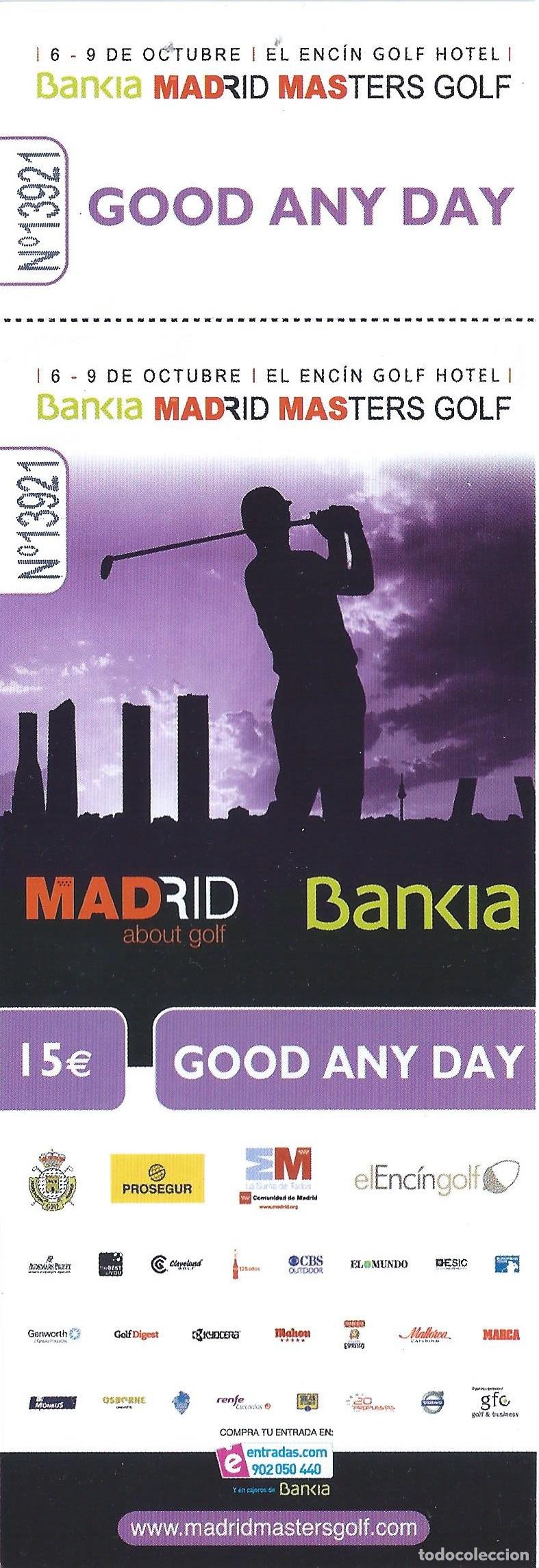 Coleccionismo deportivo: Madrid Masters Golf - Bankia - El Enc&iacute;n Golf Hotel (2011) - Foto 1
