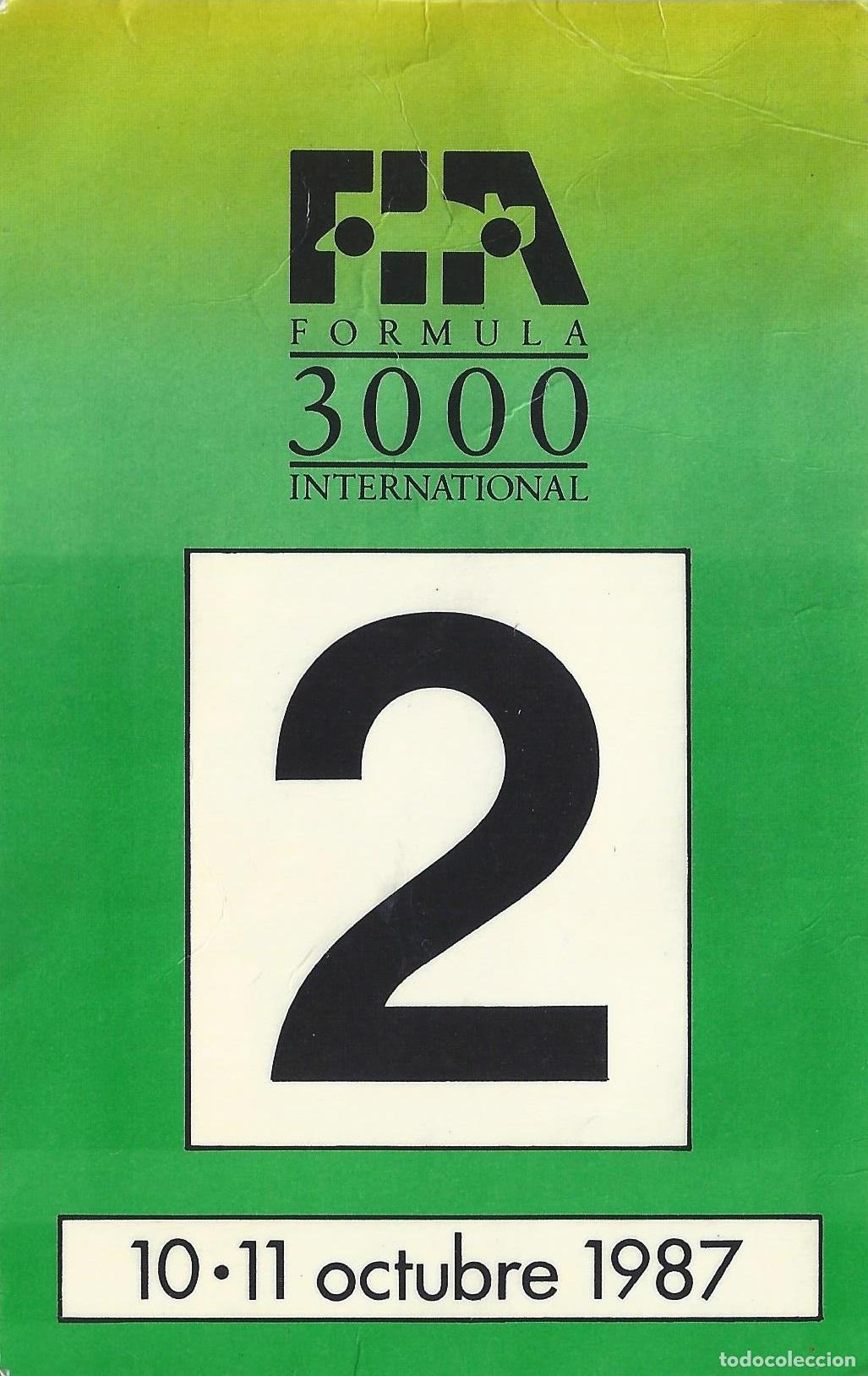 Coleccionismo deportivo: FIA Formula 3000 - Circuito permanente del Jarama (1987) - Foto 1
