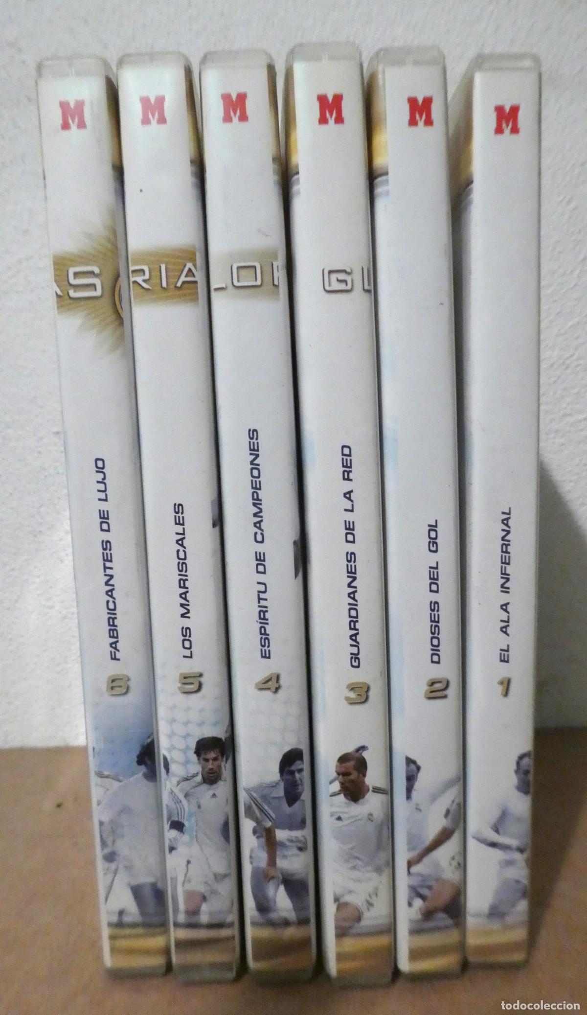 Coleccionismo deportivo: REAL MADRID GLORIAS BLANCAS 12 DVD - Foto 2