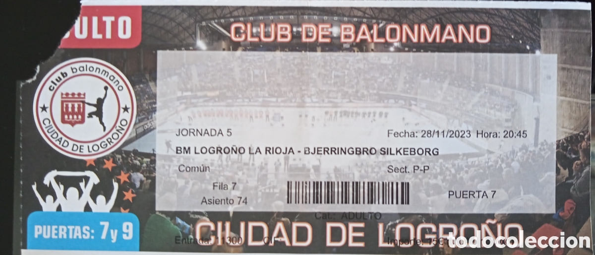 Coleccionismo deportivo: ENTRADA BM LOGRO&Ntilde;O LA RIOJA - Foto 1