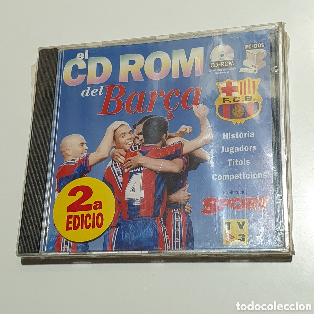 Coleccionismo deportivo: Cd-14, El Cd-Rom Del Bar&ccedil;a, Nuevo, Precintado Original, Sin Estrenar Ni Usar. - Foto 1