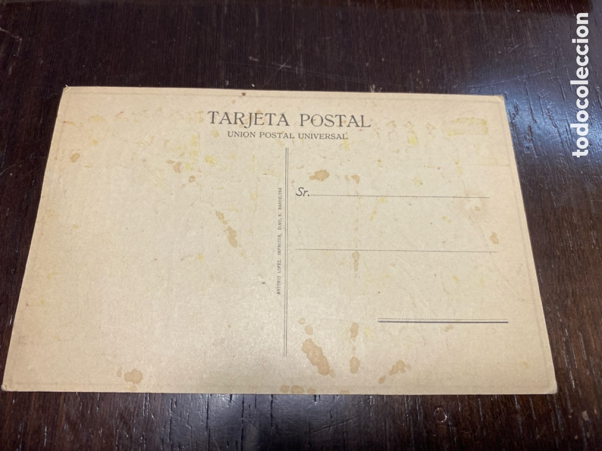 Coleccionismo deportivo: Tarjeta postal de futbol rcd.espa&ntilde;ol - Foto 2