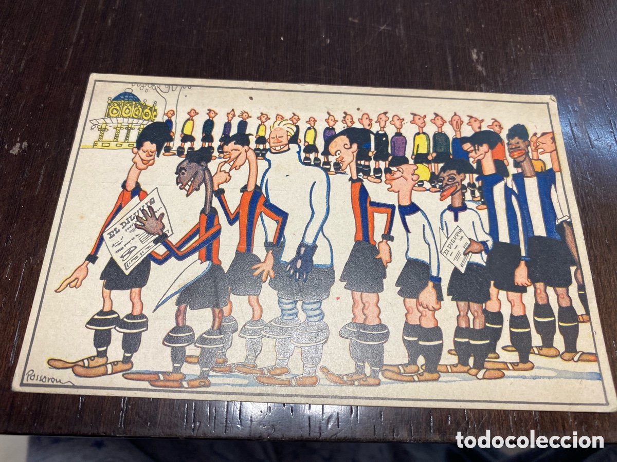 Coleccionismo deportivo: Tarjeta postal de futbol rcd.espa&ntilde;ol - Foto 1