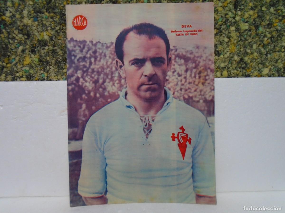 Coleccionismo deportivo: FUTBOL.&rdquo; DEVA &rdquo; DEL CELTA DE VIGO .LAMINA-POSTER A&Ntilde;OS 40 DEL MARCA. - Foto 1