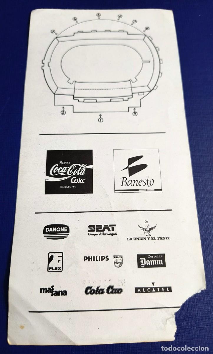 Coleccionismo deportivo: ENTRADA MITIN DATLETISME BARCELONA 90 / COCA COLA - Foto 2