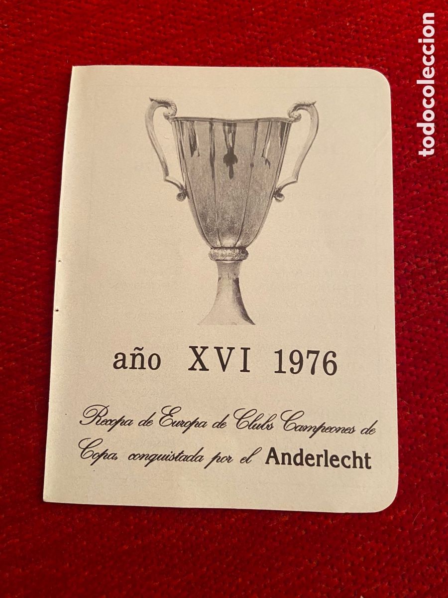 Coleccionismo deportivo: R27671 HOJA RESUMEN PROGRAMA FINAL RECOPA 1976 ANDERLECHT 4-2 WEST HAM UNITED - Foto 2