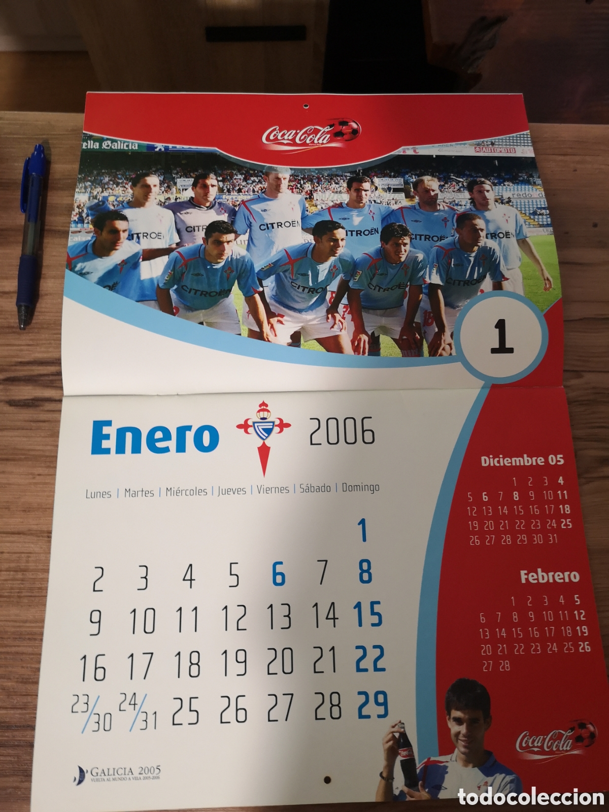 Coleccionismo deportivo: CALENDARIO COCACOLA CELTA DE VIGO 2006 NUEVO - Foto 3