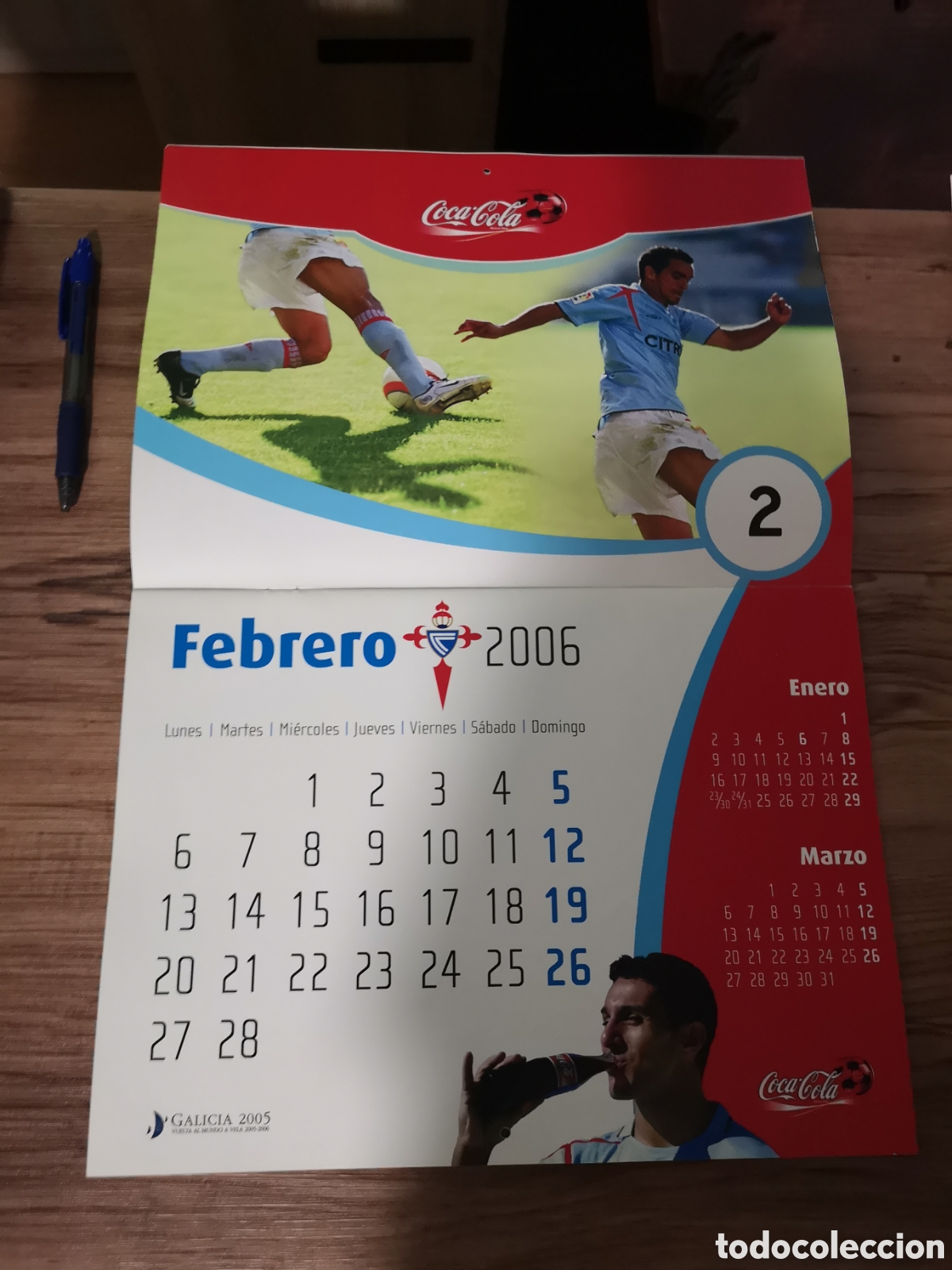 Coleccionismo deportivo: CALENDARIO COCACOLA CELTA DE VIGO 2006 NUEVO - Foto 4