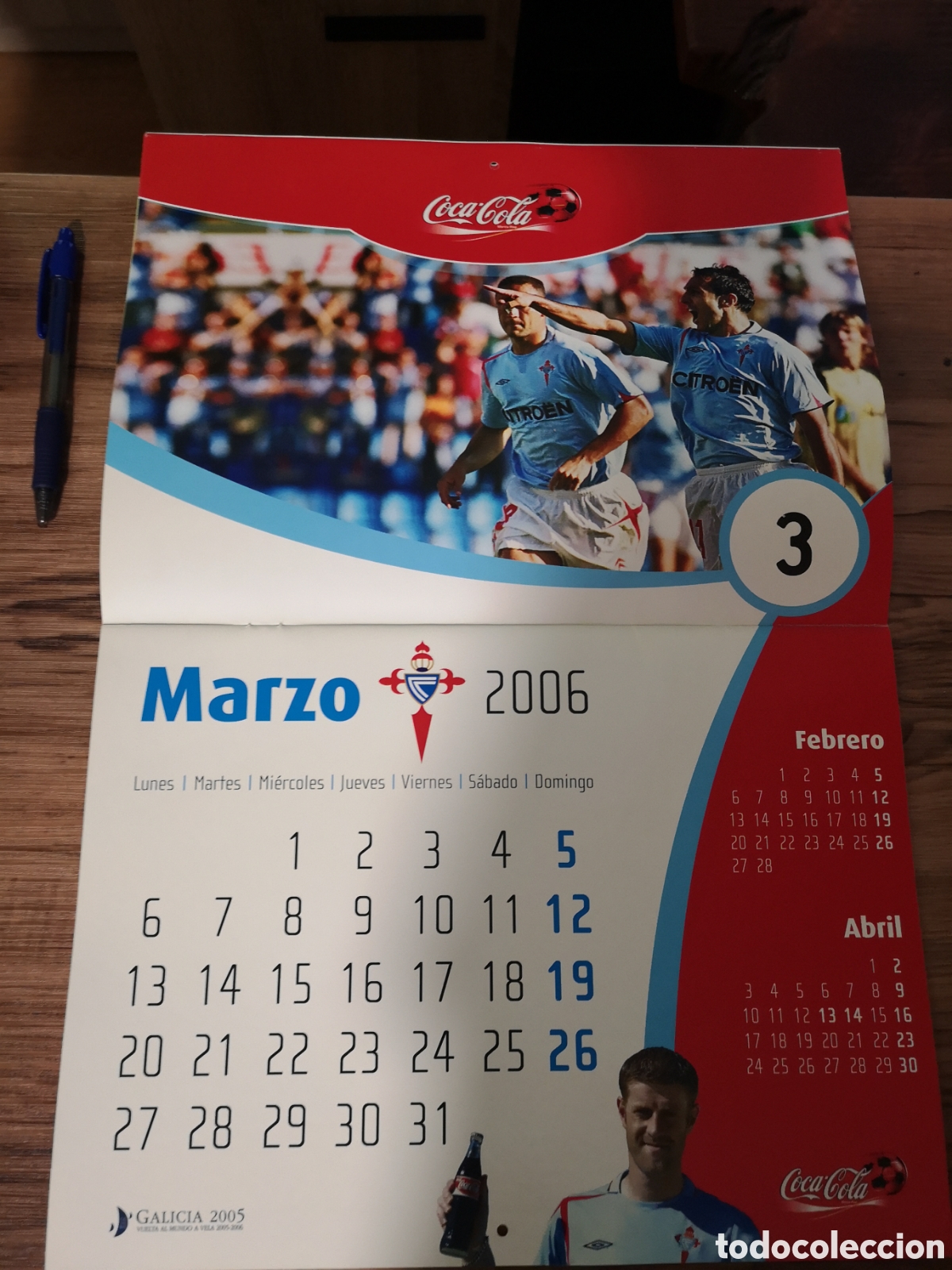Coleccionismo deportivo: CALENDARIO COCACOLA CELTA DE VIGO 2006 NUEVO - Foto 5