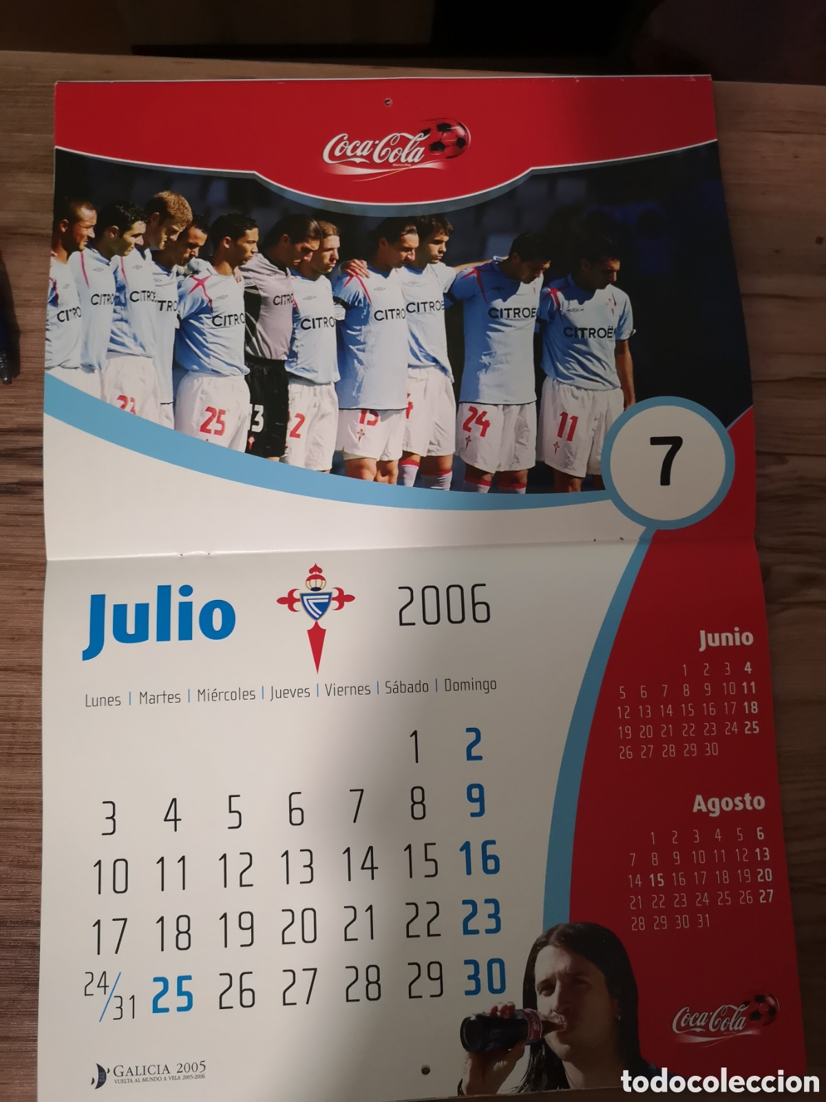 Coleccionismo deportivo: CALENDARIO COCACOLA CELTA DE VIGO 2006 NUEVO - Foto 6