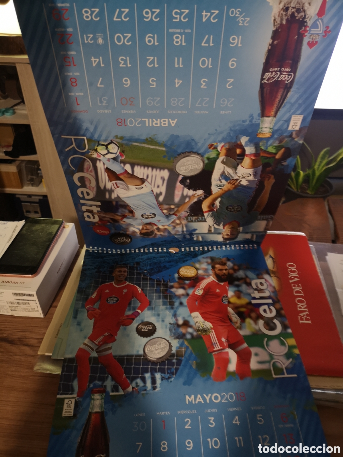 Coleccionismo deportivo: CALENDARIO COCACOLA CELTA DE VIGO 2018 NUEVO - Foto 4