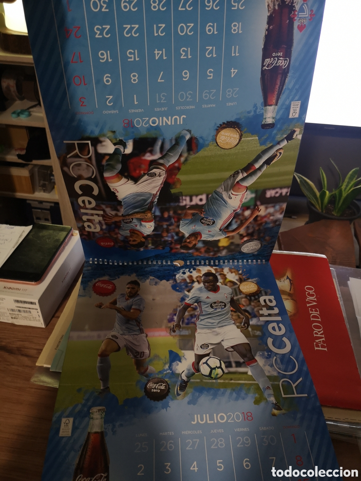 Coleccionismo deportivo: CALENDARIO COCACOLA CELTA DE VIGO 2018 NUEVO - Foto 5