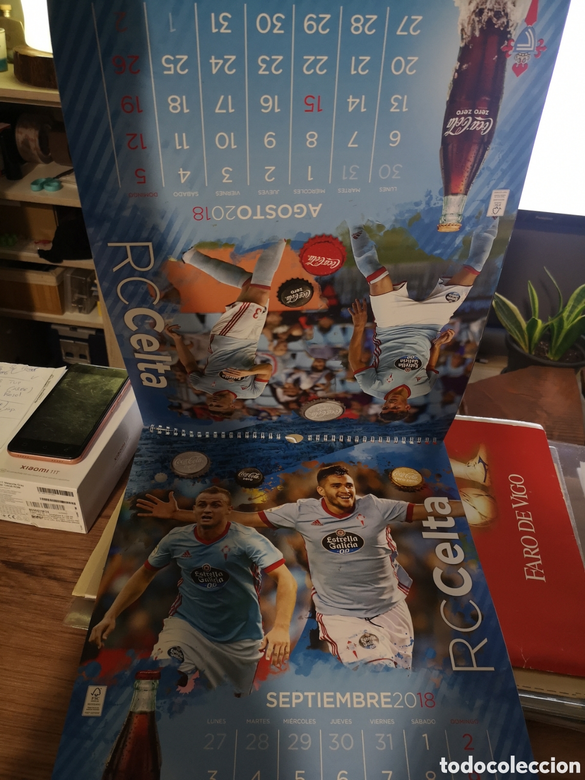 Coleccionismo deportivo: CALENDARIO COCACOLA CELTA DE VIGO 2018 NUEVO - Foto 6