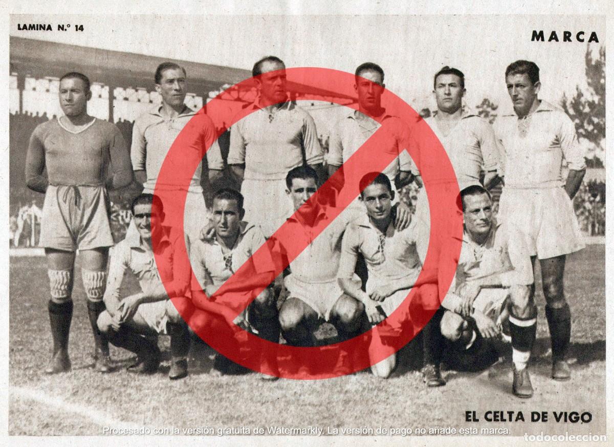 Coleccionismo deportivo: Lamina Marca 1946 Celta Vigo - Foto 1