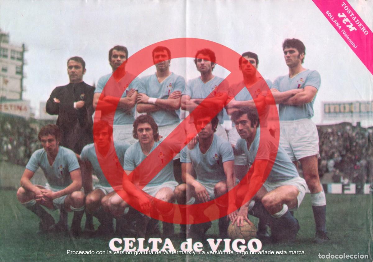 Coleccionismo deportivo: L&Aacute;MINA P&Oacute;STER CELTA DE VIGO 1973/74 JEM - Foto 1