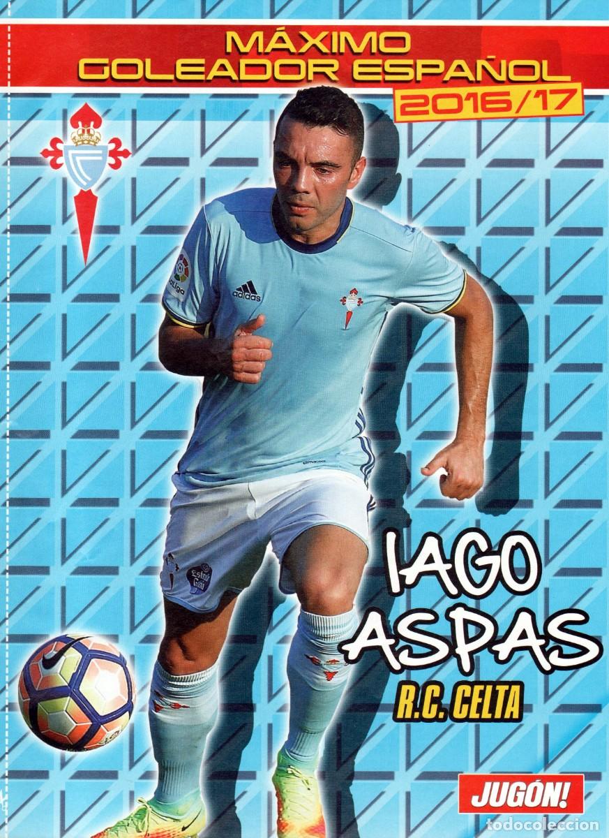 Coleccionismo deportivo: L&Aacute;MINA P&Oacute;STER CELTA DE VIGO IAGO ASPAS - Foto 1