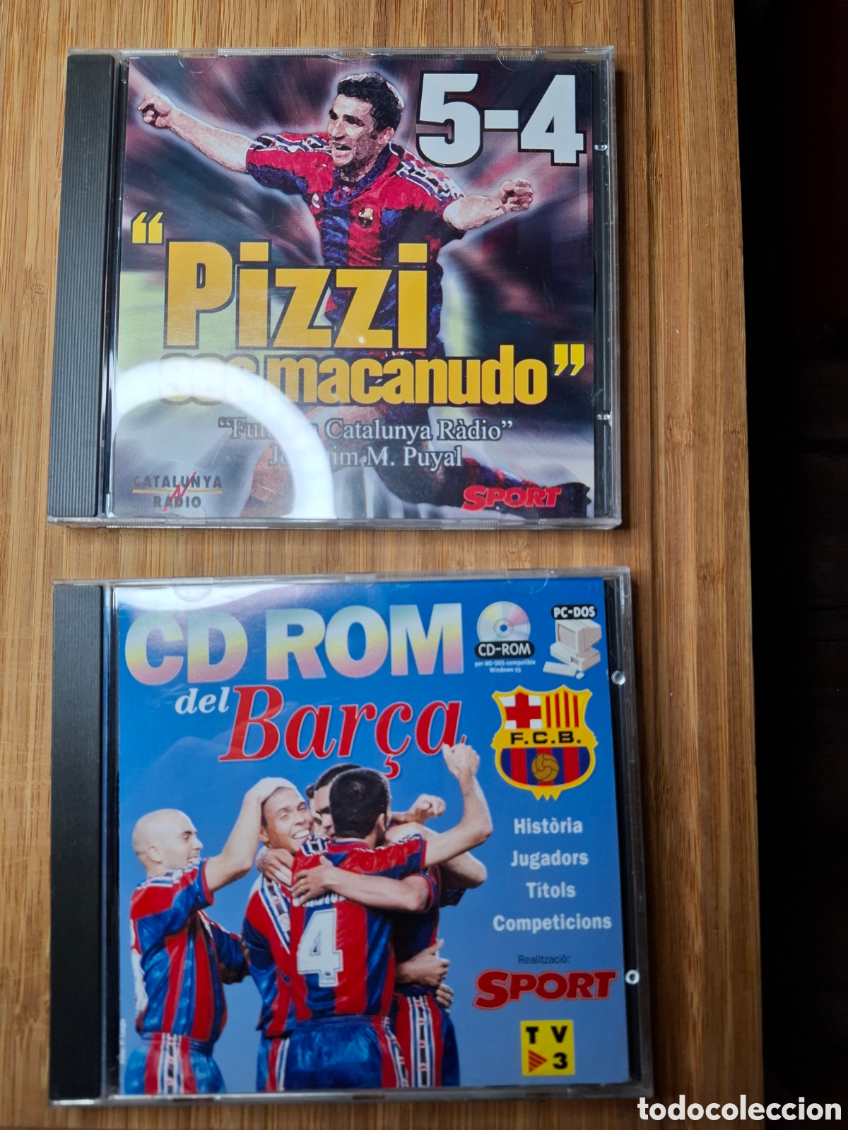 Coleccionismo deportivo: CD ROM del BAR&Ccedil;A diario Sport y CD Pizzi soa Macanudo - Foto 1