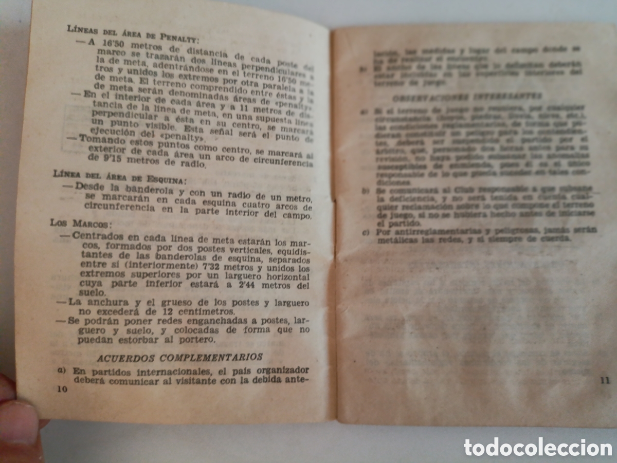 Coleccionismo deportivo: Reglamento de Futbol.A&ntilde;o 1956 - Foto 5