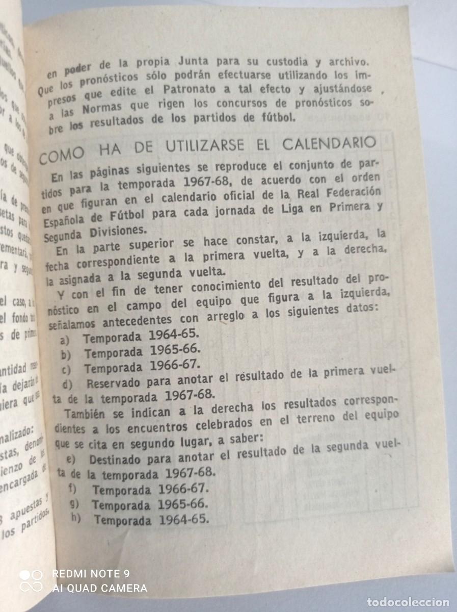 Coleccionismo deportivo: Gu&iacute;a del Quinielista del a&ntilde;o 1967-1968 - Foto 6