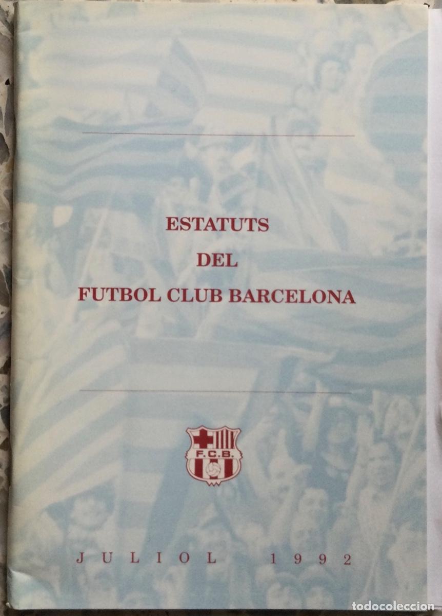 Coleccionismo deportivo: FC Barcelona. Estatuts. 1992 - Foto 1