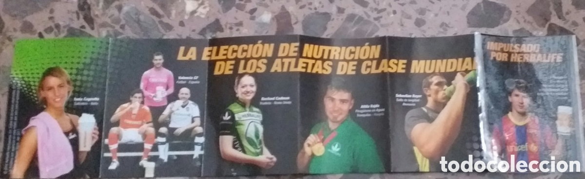 Coleccionismo deportivo: LOTE DE 3 PEGATINAS-DESPLEGABLE MESSI/HERBALIFE - Foto 2