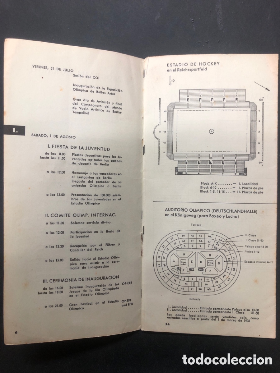 Coleccionismo deportivo: PROGRAMA XI OLIMPIADA BERLIN 1936 - Foto 4