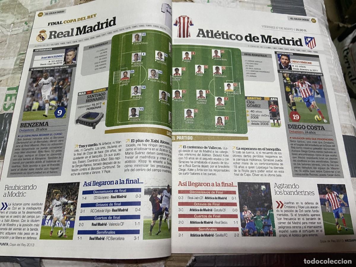 Coleccionismo deportivo: REVISTA PROGRAMA MEDIAPUNTA FINAL COPA DEL REY 2013 REAL MADRID ATLETICO MADRID - Foto 3