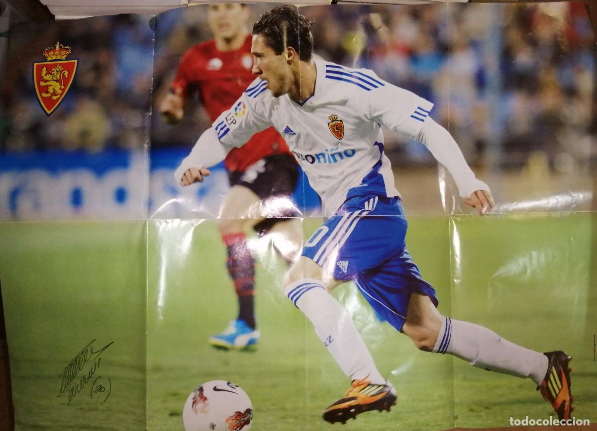 Coleccionismo deportivo: REAL ZARAGOZA &ndash; GRANADA. 15 de abril de 2012. Programa con p&oacute;ster central de Mario Zuculini - Foto 2