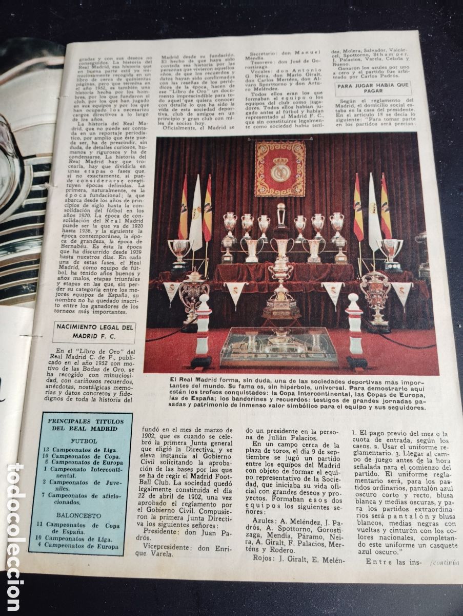 Coleccionismo deportivo: 1968. REPORTAJE REAL MADRID. 32 PAGINAS - Foto 3