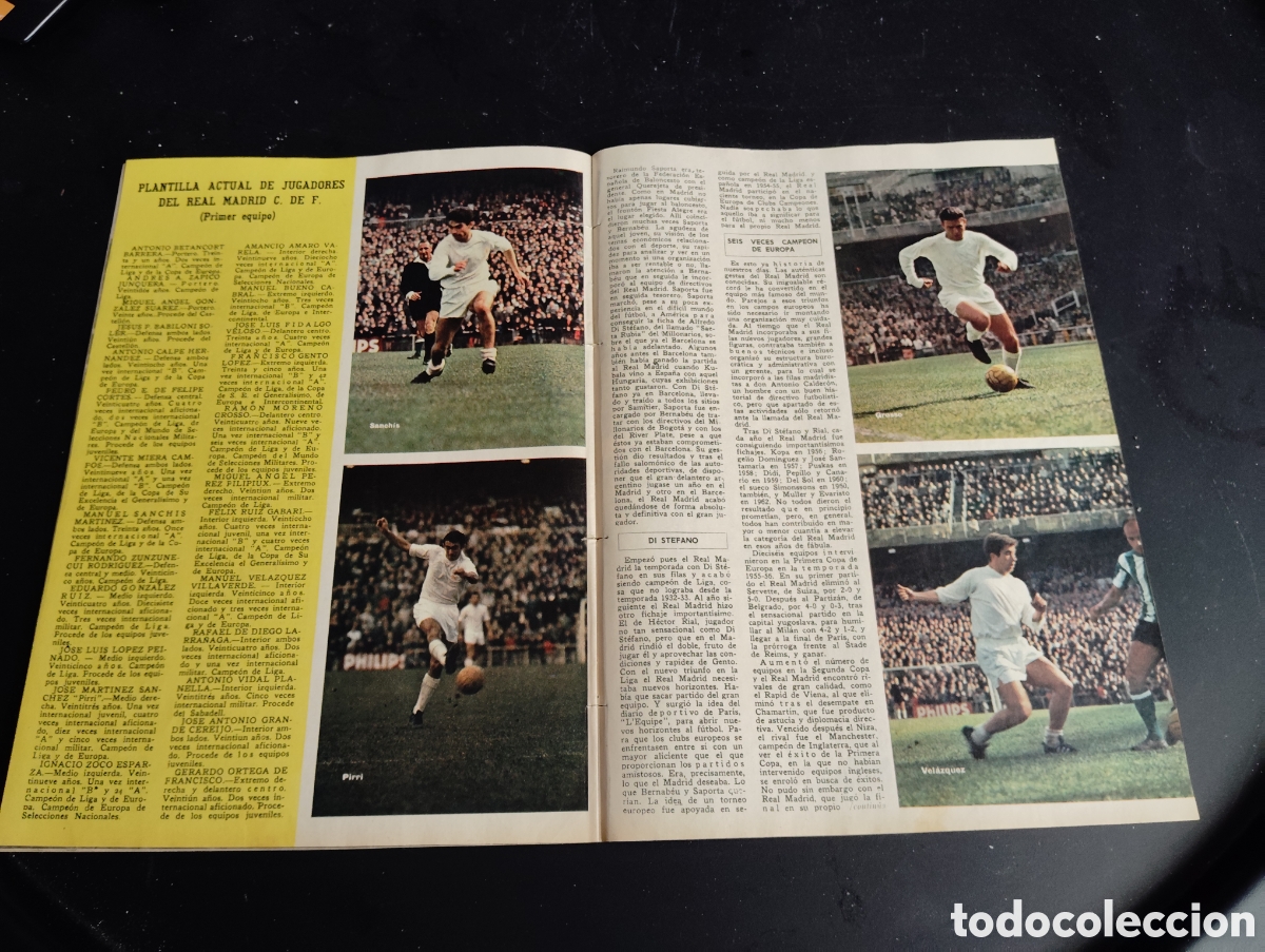 Coleccionismo deportivo: 1968. REPORTAJE REAL MADRID. 32 PAGINAS - Foto 12