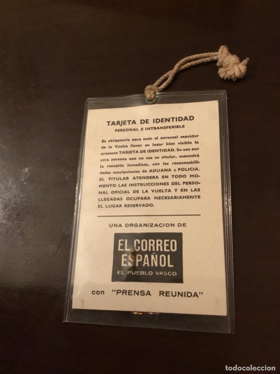 Coleccionismo deportivo: Tarjeta de identidad vuelta ciclista Espa&ntilde;a, 1973 - Foto 2