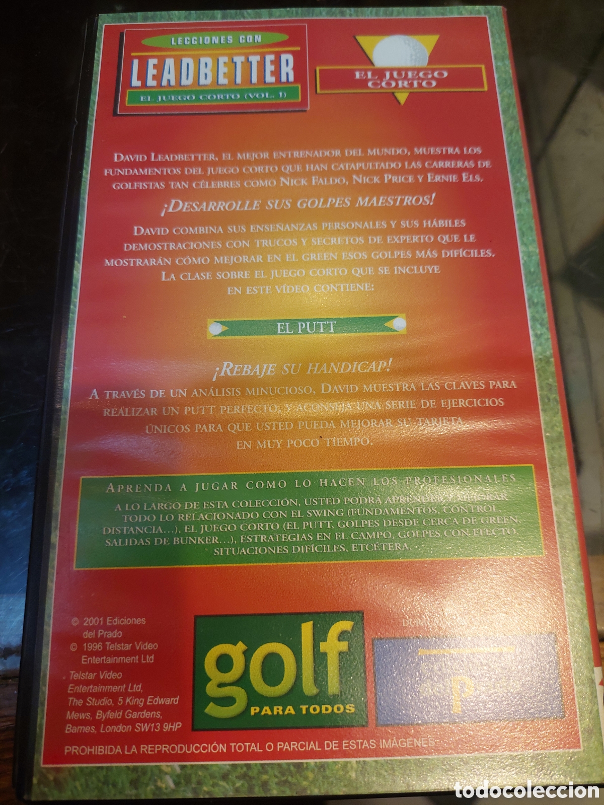 Coleccionismo deportivo: GOLF LECCIONES CON LEADBETTER 14 VHS 2001 - Foto 3