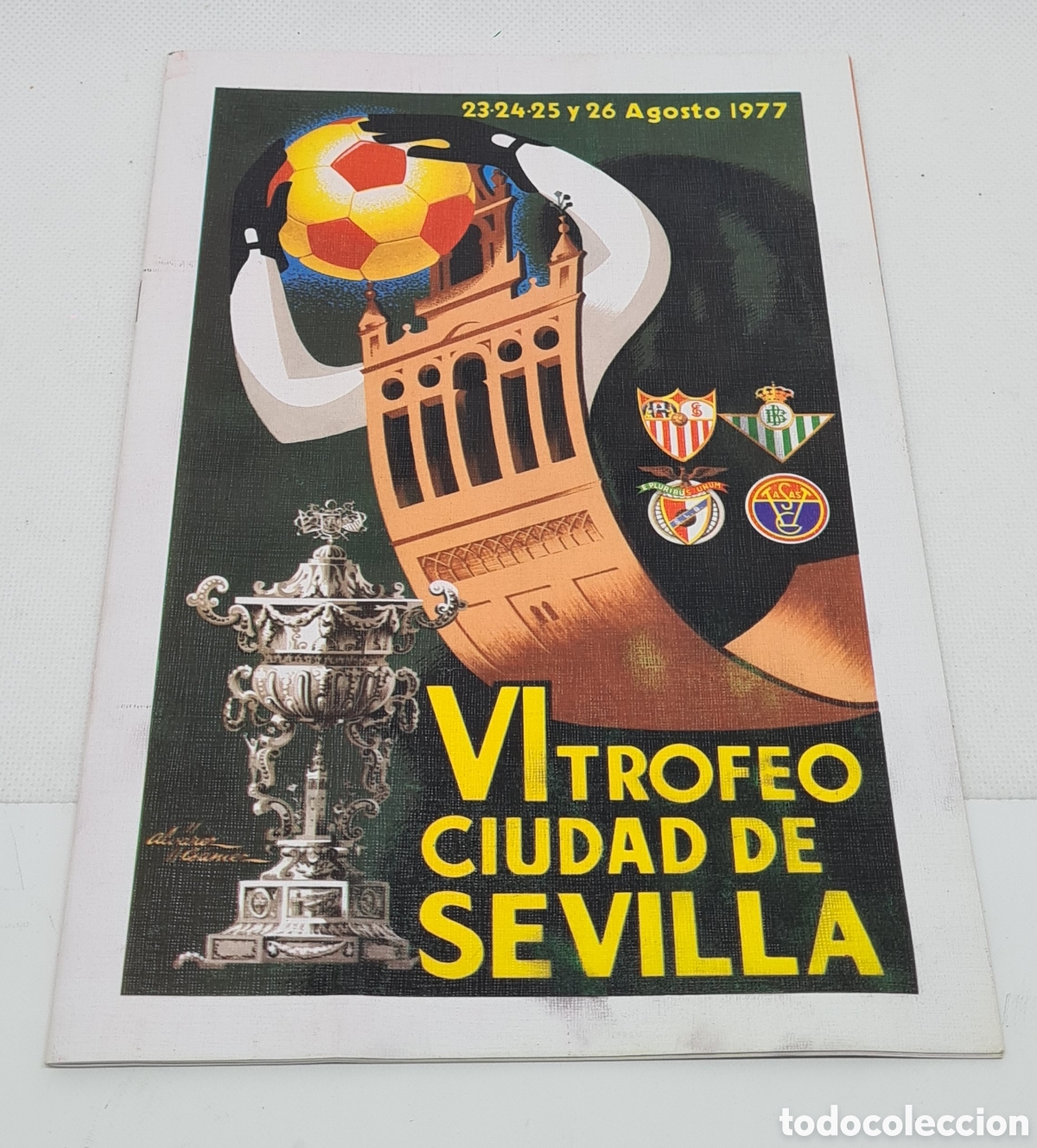 Coleccionismo deportivo: PROGRAMA VI TROFEO CIUDAD DE SEVILLA AGOSTO DE 1977 - Foto 1