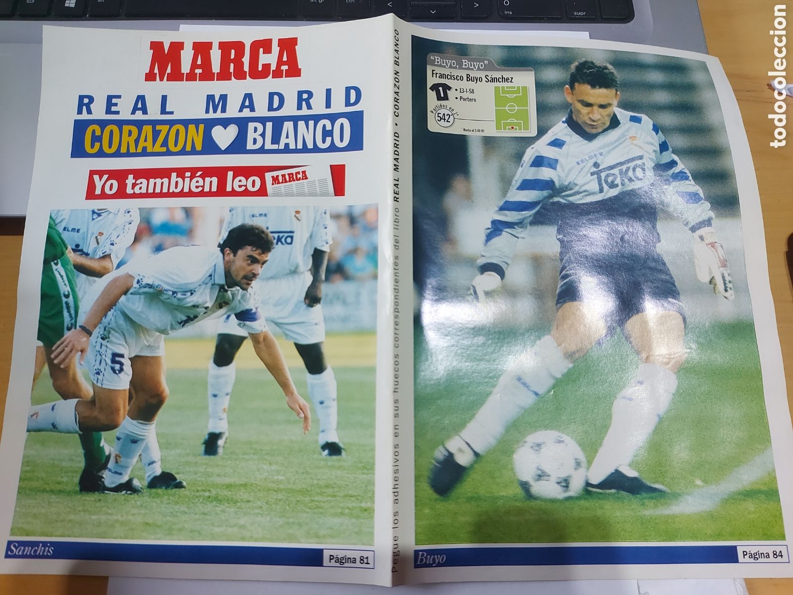 Coleccionismo deportivo: ADHESIVOS DEPORTIVOS DEL MARCA. REAL MADRID - Foto 1
