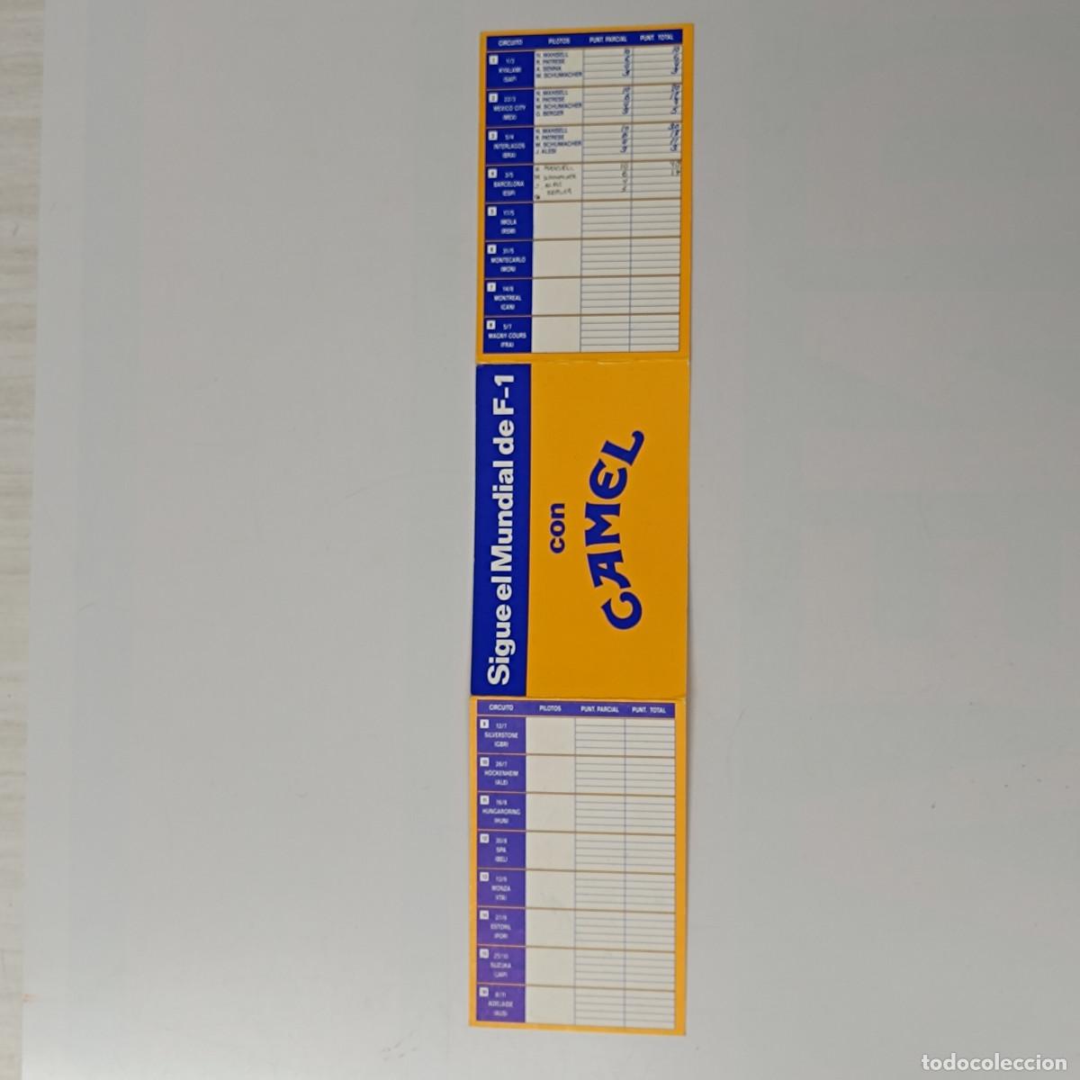 Coleccionismo deportivo: CALENDARIO FORMULA 1 CAMEL A&Ntilde;OS 80. - Foto 3