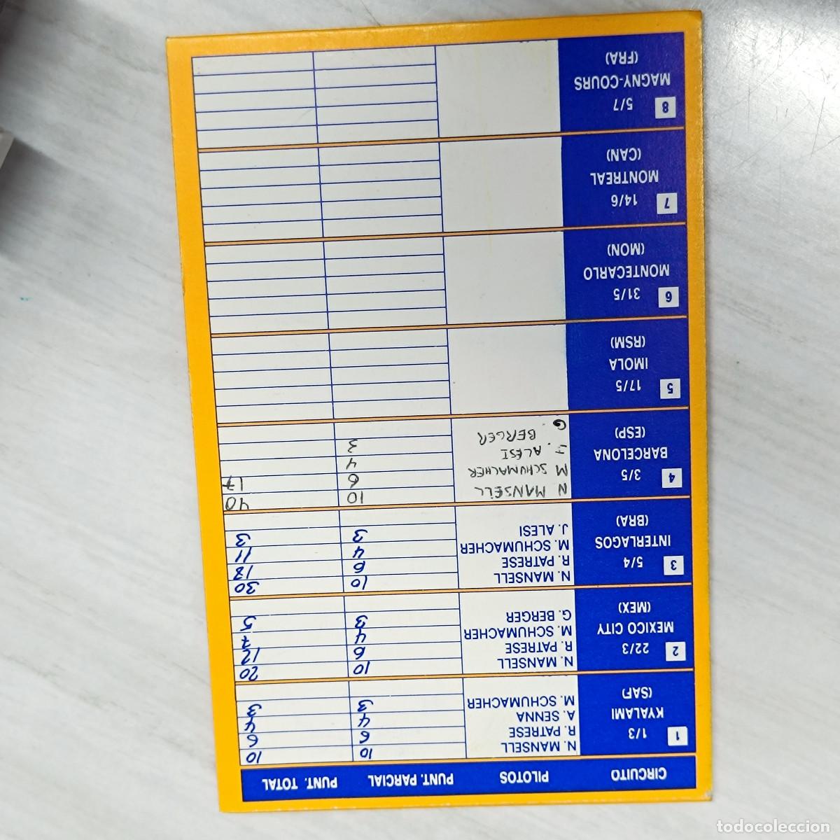 Coleccionismo deportivo: CALENDARIO FORMULA 1 CAMEL A&Ntilde;OS 80. - Foto 4