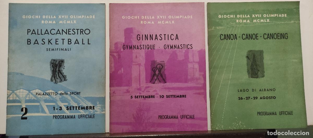 Coleccionismo deportivo: GIOCHI DELLA XVII OLIMPIADE ROMA MCMLX - PROGRAMMA UFFICIALE - 36 PROGRAMAS - JUEGOS OLIMPICOS 1960 - Foto 2