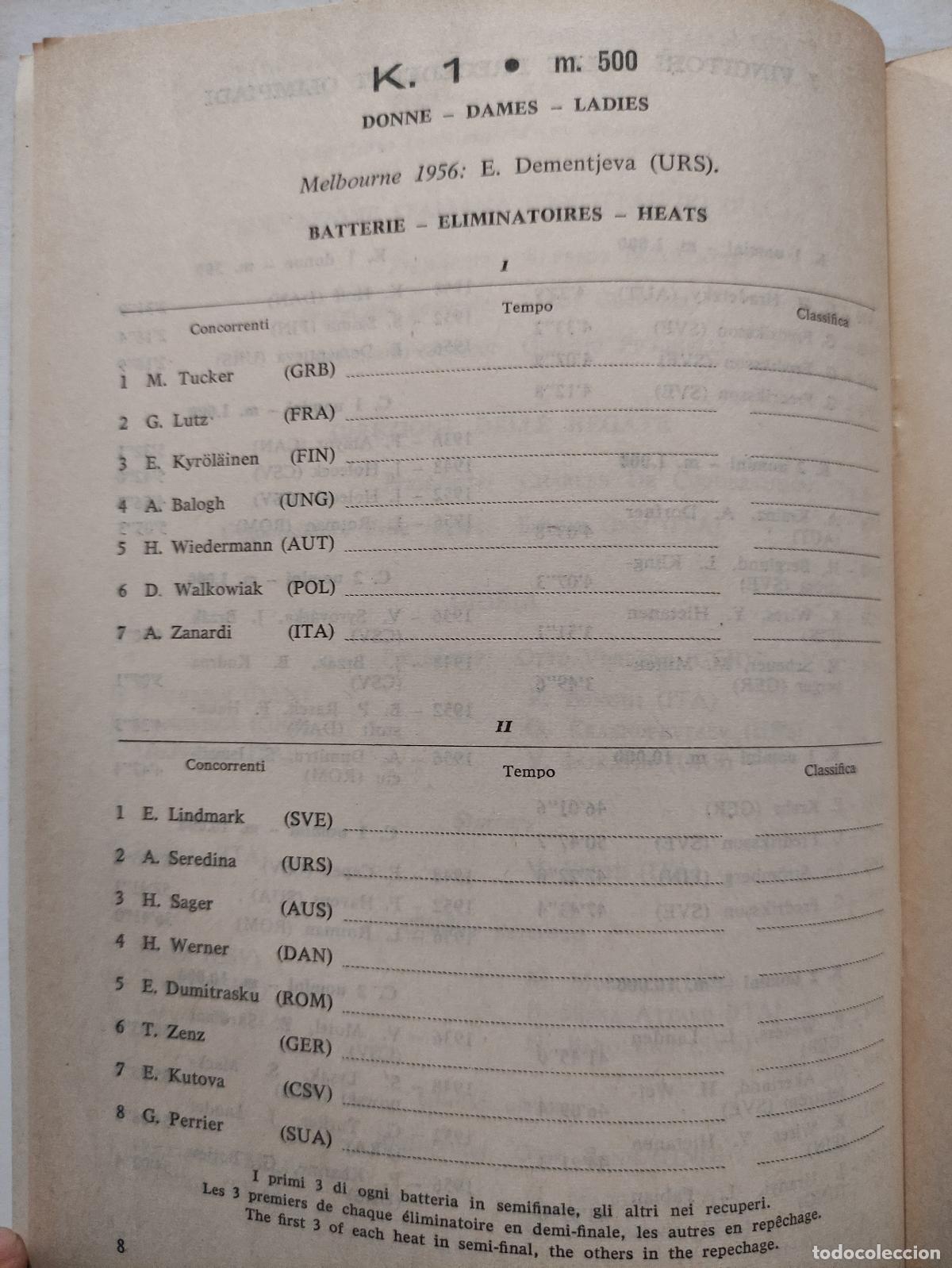 Coleccionismo deportivo: GIOCHI DELLA XVII OLIMPIADE ROMA MCMLX - PROGRAMMA UFFICIALE - 36 PROGRAMAS - JUEGOS OLIMPICOS 1960 - Foto 9