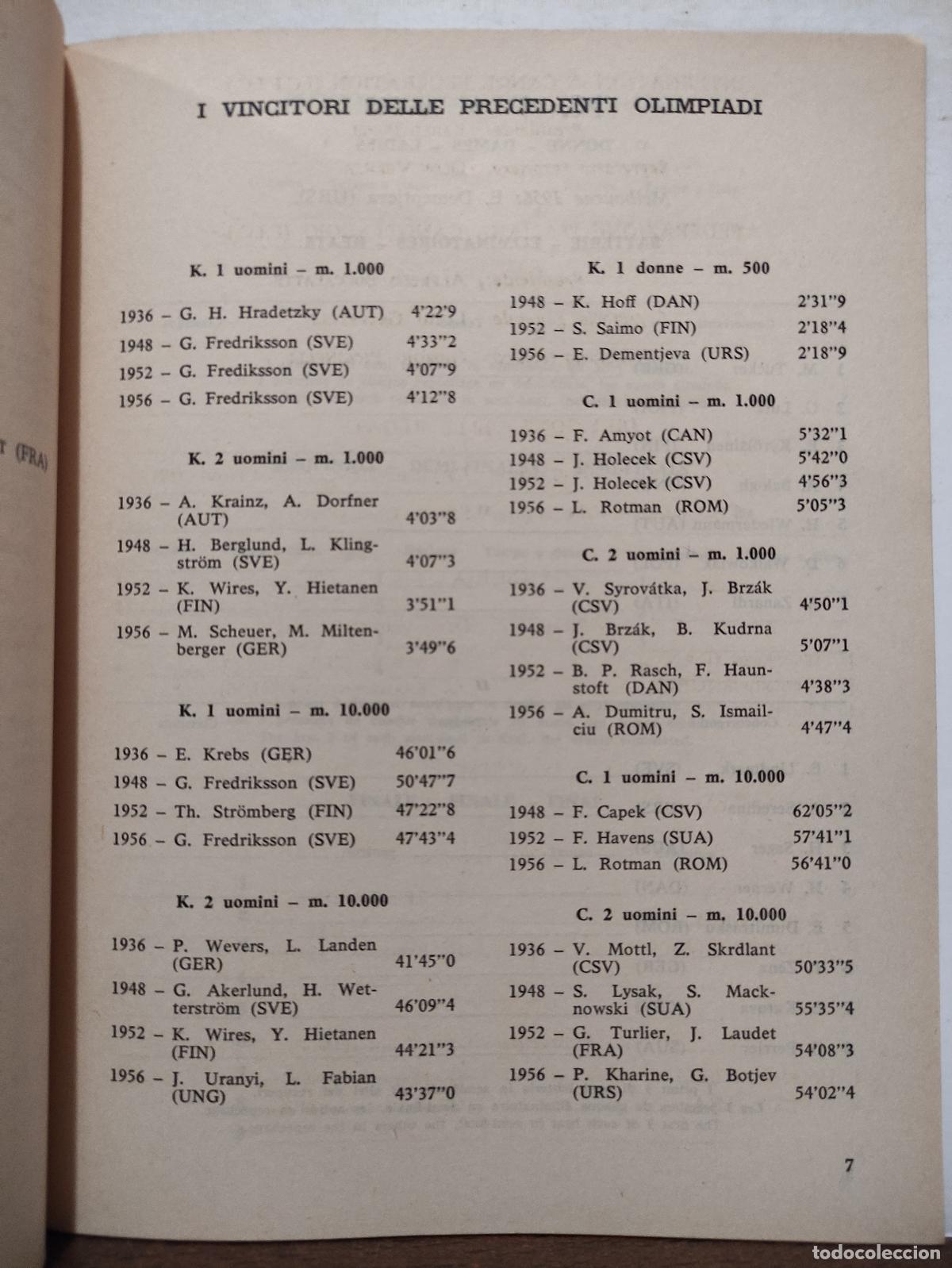 Coleccionismo deportivo: GIOCHI DELLA XVII OLIMPIADE ROMA MCMLX - PROGRAMMA UFFICIALE - 36 PROGRAMAS - JUEGOS OLIMPICOS 1960 - Foto 11