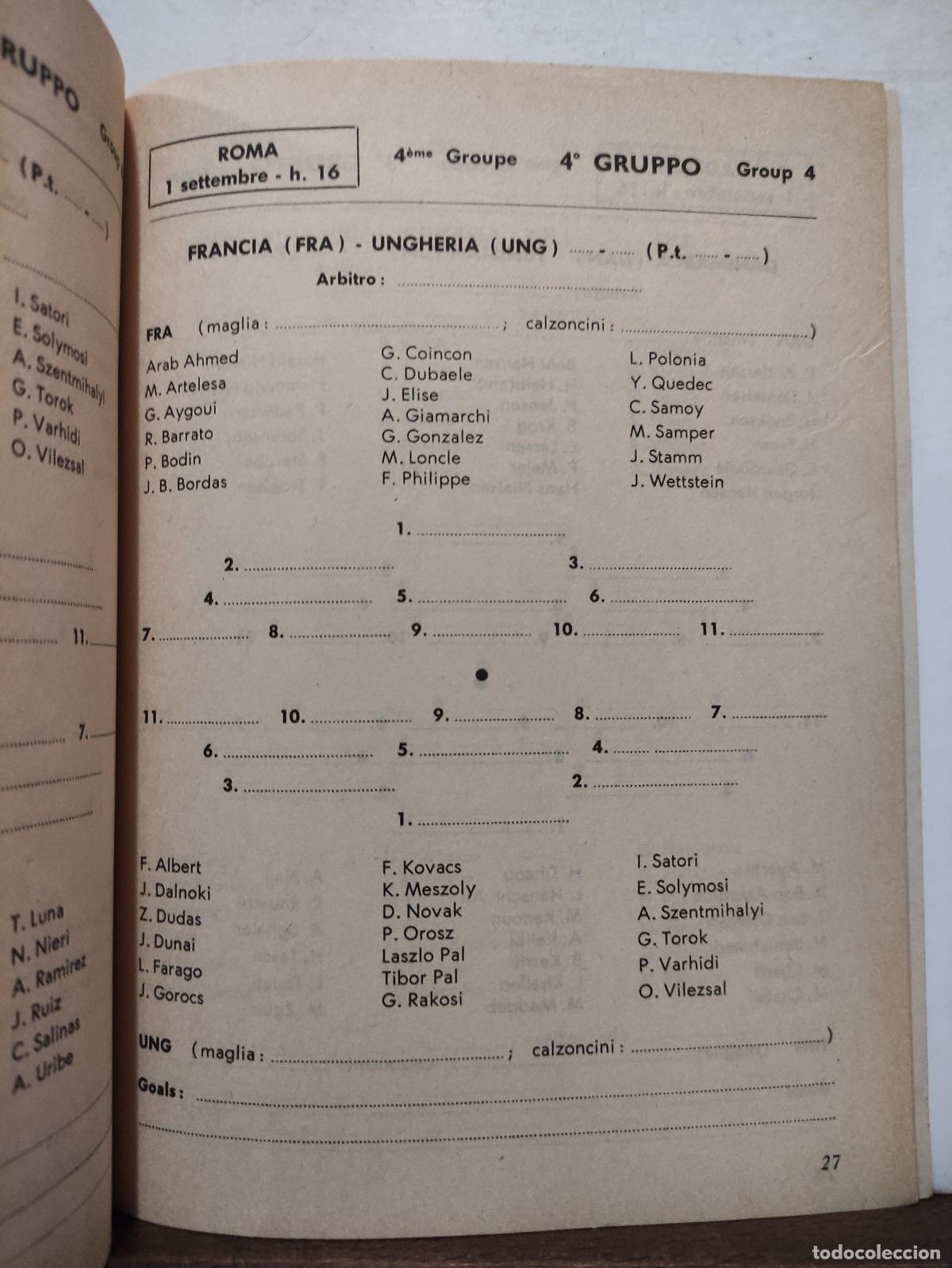 Coleccionismo deportivo: GIOCHI DELLA XVII OLIMPIADE ROMA MCMLX - PROGRAMMA UFFICIALE - 36 PROGRAMAS - JUEGOS OLIMPICOS 1960 - Foto 13