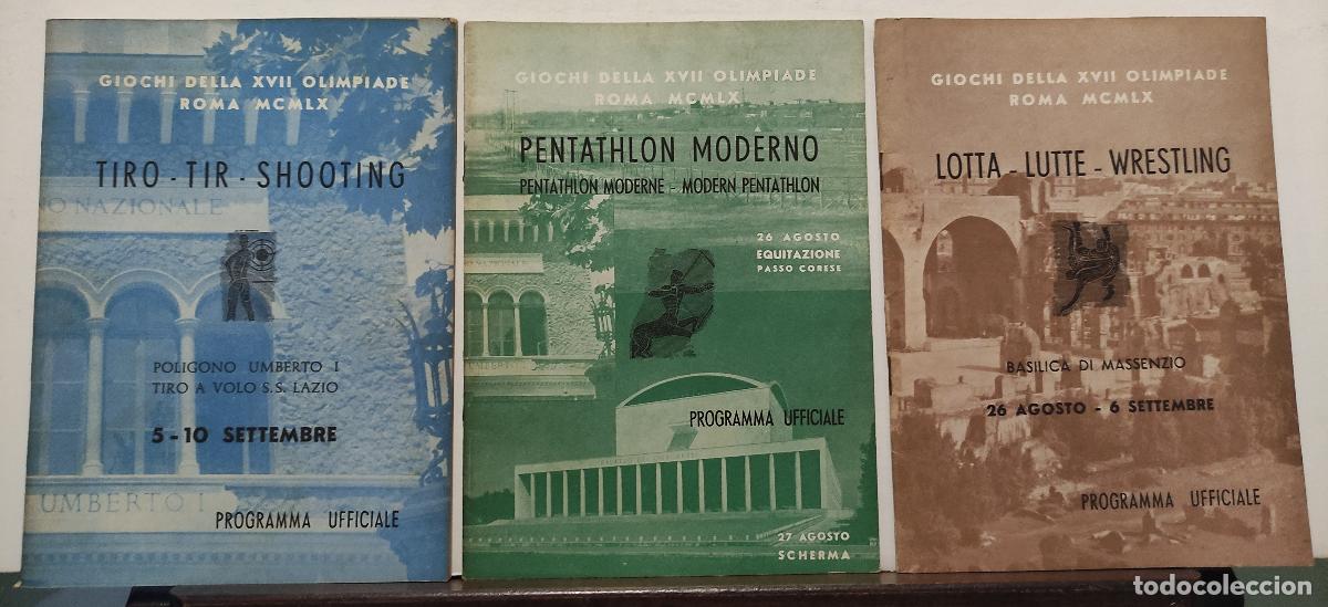 Coleccionismo deportivo: GIOCHI DELLA XVII OLIMPIADE ROMA MCMLX - PROGRAMMA UFFICIALE - 36 PROGRAMAS - JUEGOS OLIMPICOS 1960 - Foto 14