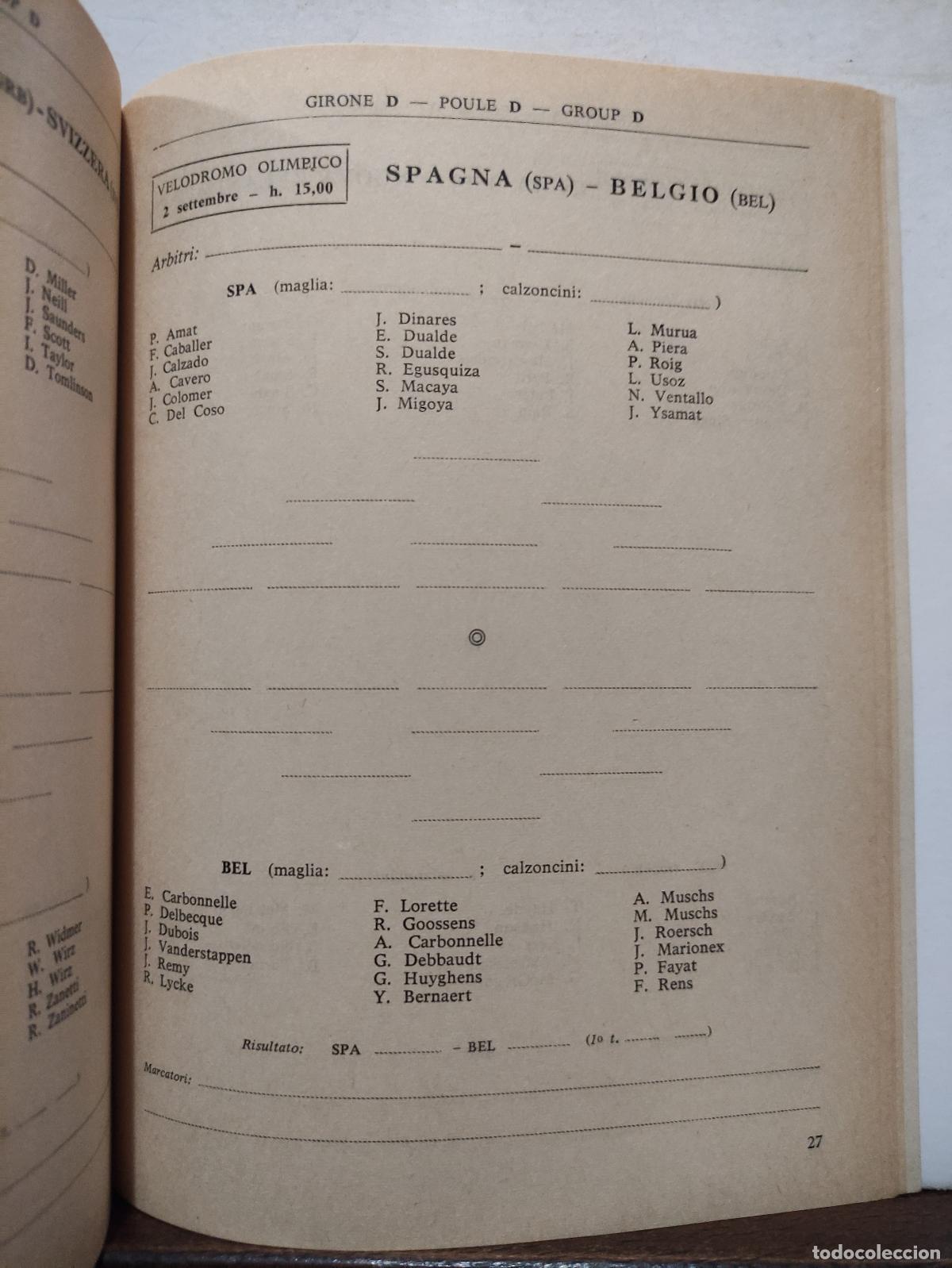 Coleccionismo deportivo: GIOCHI DELLA XVII OLIMPIADE ROMA MCMLX - PROGRAMMA UFFICIALE - 36 PROGRAMAS - JUEGOS OLIMPICOS 1960 - Foto 15