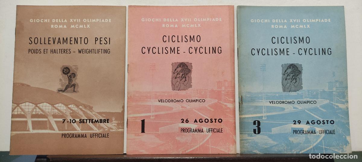 Coleccionismo deportivo: GIOCHI DELLA XVII OLIMPIADE ROMA MCMLX - PROGRAMMA UFFICIALE - 36 PROGRAMAS - JUEGOS OLIMPICOS 1960 - Foto 19
