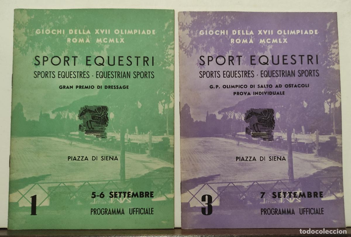 Coleccionismo deportivo: GIOCHI DELLA XVII OLIMPIADE ROMA MCMLX - PROGRAMMA UFFICIALE - 36 PROGRAMAS - JUEGOS OLIMPICOS 1960 - Foto 22