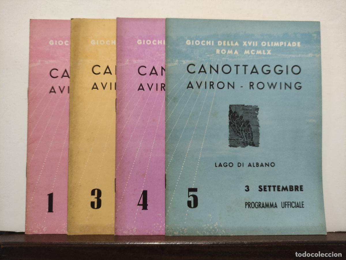Coleccionismo deportivo: GIOCHI DELLA XVII OLIMPIADE ROMA MCMLX - PROGRAMMA UFFICIALE - 36 PROGRAMAS - JUEGOS OLIMPICOS 1960 - Foto 33